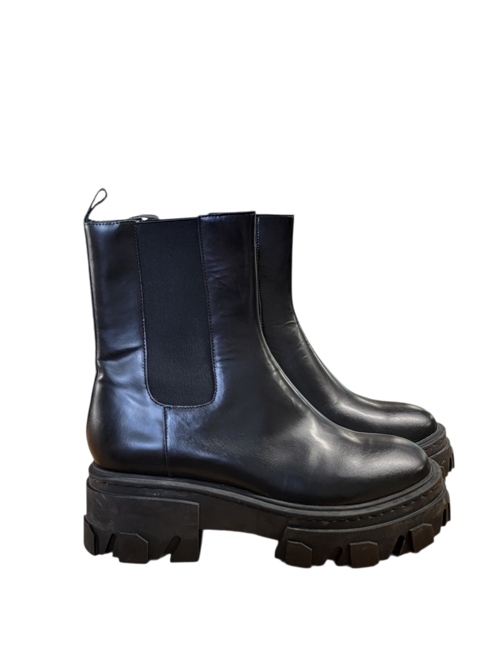 The Kooples Black Platform Chelsea Boots - Women Size 40 / 9.5